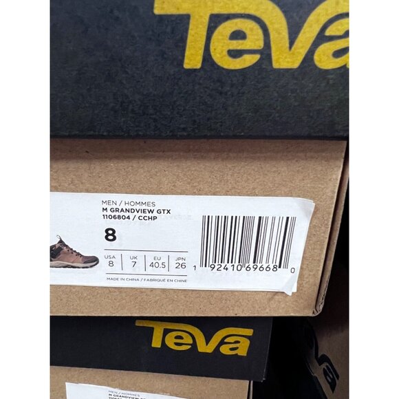 TEVA Men's Grandview GORE-TEX Hiking Boot Chocolate Chip New Sz. 8 US - Picture 9 of 9